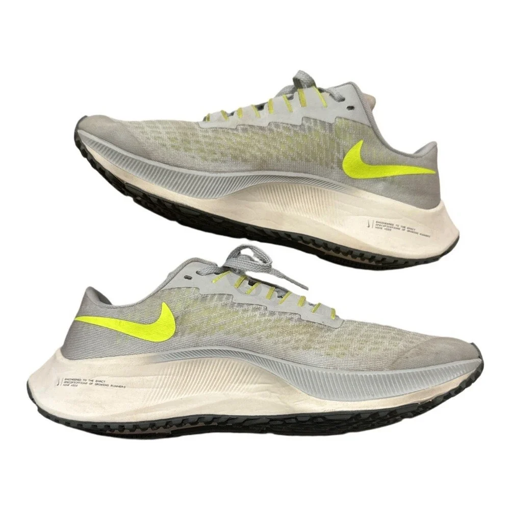 Nike Air Zoom‎ Pegasus 37 Grey Volt Youth Running Shoes CJ2099-003 Size 6Y